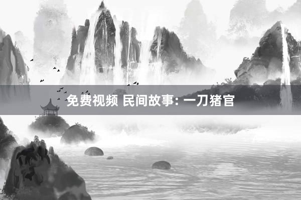 免费视频 民间故事: 一刀猪官