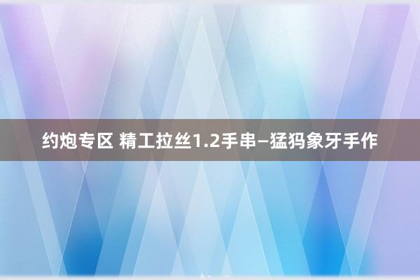 约炮专区 精工拉丝1.2手串—猛犸象牙手作