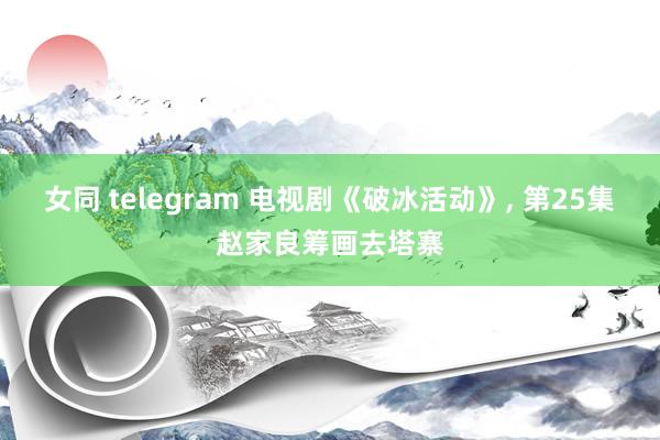 女同 telegram 电视剧《破冰活动》， 第25集赵家良筹画去塔寨
